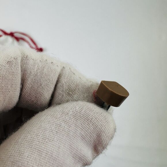 Christian Louboutin Pump Heel tips Replacement In Red Fabric Bag, Authentic - Picture 4 of 5